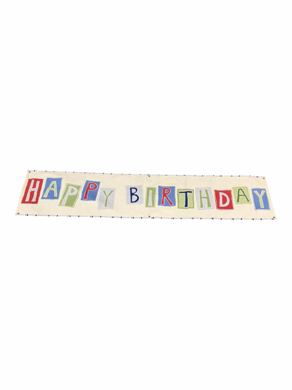 Pottery Barn kids cotton Happy Birthday Banner sign